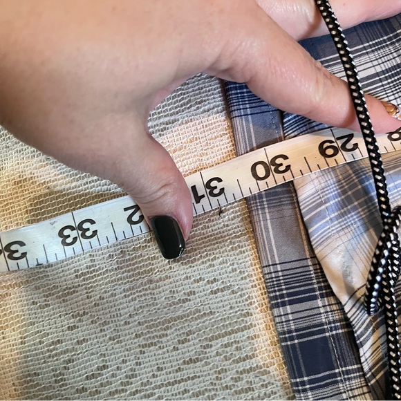 Men's Patagonia Sun stretch blue plaid shirt - Picture 11 of 13